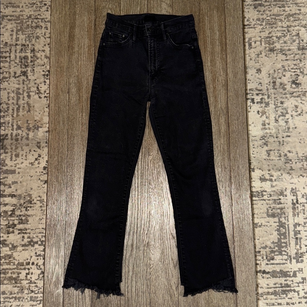 MOTHER The Insider Crop Two Step Fray Jeans Not Guilty